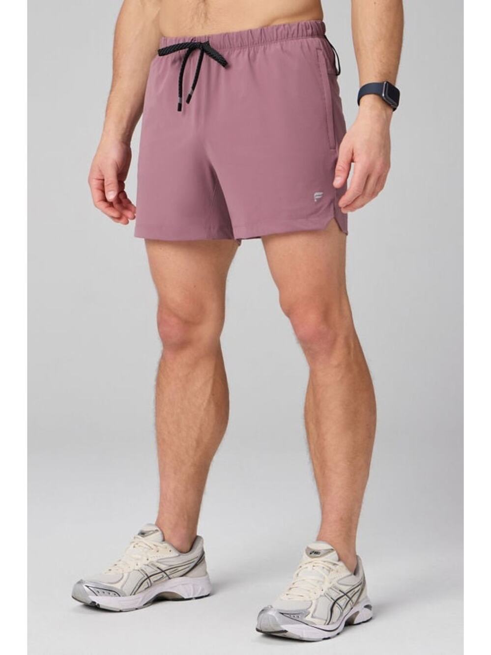 New Fabletics The One Short Men's 5" Mushroom Mauve size M
